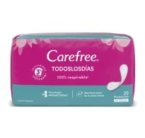 Protectores Diarios Carefree Todos Los Días 20 Unidades