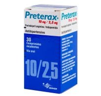 Preterax 10 Mg / 2.5 Mg 30 Comprimidos