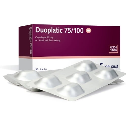 Duoplatic 75 Mg / 100 Mg 30 Cápsulas