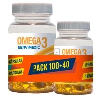 Omega-3 Servimedic 100 + 40 Cápsulas