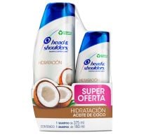 Shampoo Head & Shoulders 375 Ml + Shampoo Hidratación Coco 180 Ml