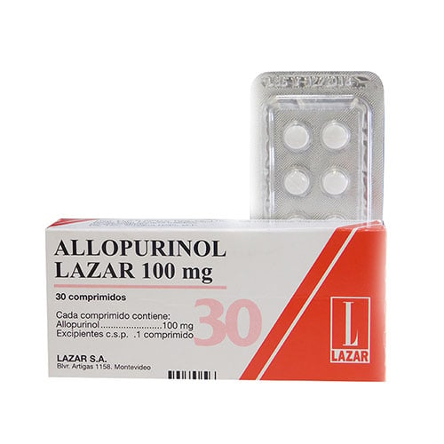 Allopurinol Lazar 100 Mg 30 Comprimidos