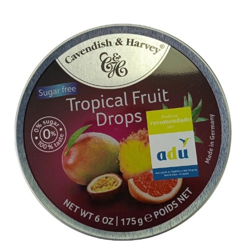 Caramelos Cavendish Frutos Tropicales Light 175 G