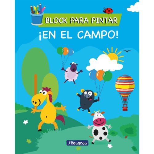 Libro En El Campo Block Para Pintar