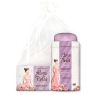 Set Alma De Flores Jabón En Barra Vainilla 130 G + Recarga Talco 100 G