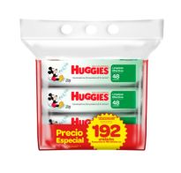 Pack Toallitas Húmedas Huggies Limpieza Efectiva 192 Unidades