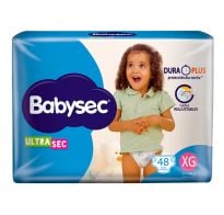 Pañales Babysec Ultra Sec Xg 48 Unidades