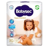 Pañales Babysec Super Premium Xg 68 Unidades