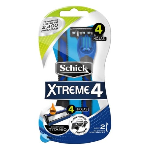 Afeitadora Schick Xtreme4 Normal 2 Unidades