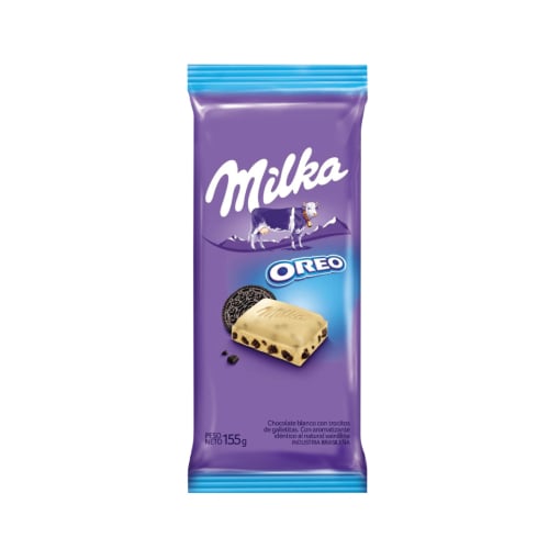 Tableta De Chocolate Milka Oreo Blanco 155 G