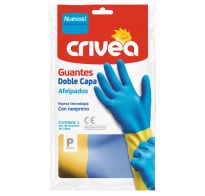 Guantes De Limpieza Crivea doble Capa Talle P