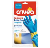 Guantes De Limpieza Crivea doble Capa Talle M