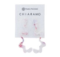 Aros Chiaramo Curve Blanco Y Rosa