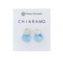 Aros Chiaramo Rose Blanco Y Celeste