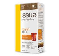 Kit Tinta Issue Keratin Color N°8.3 Rubio Claro Dorado