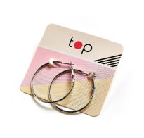 Aros Top Basicos Plateados