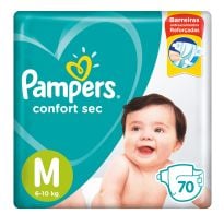 Pañales Pampers Confort Sec M 70 Unidades