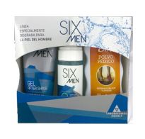 AFTER SHAVE SIX MEN SET + HIDRATANTE + GEL CAPILAR