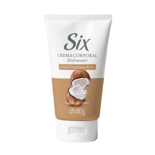 Crema Corporal Six coco Mini Talla 40 G