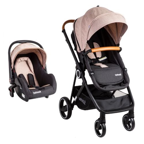 Coche Bebesit Travel System Beige