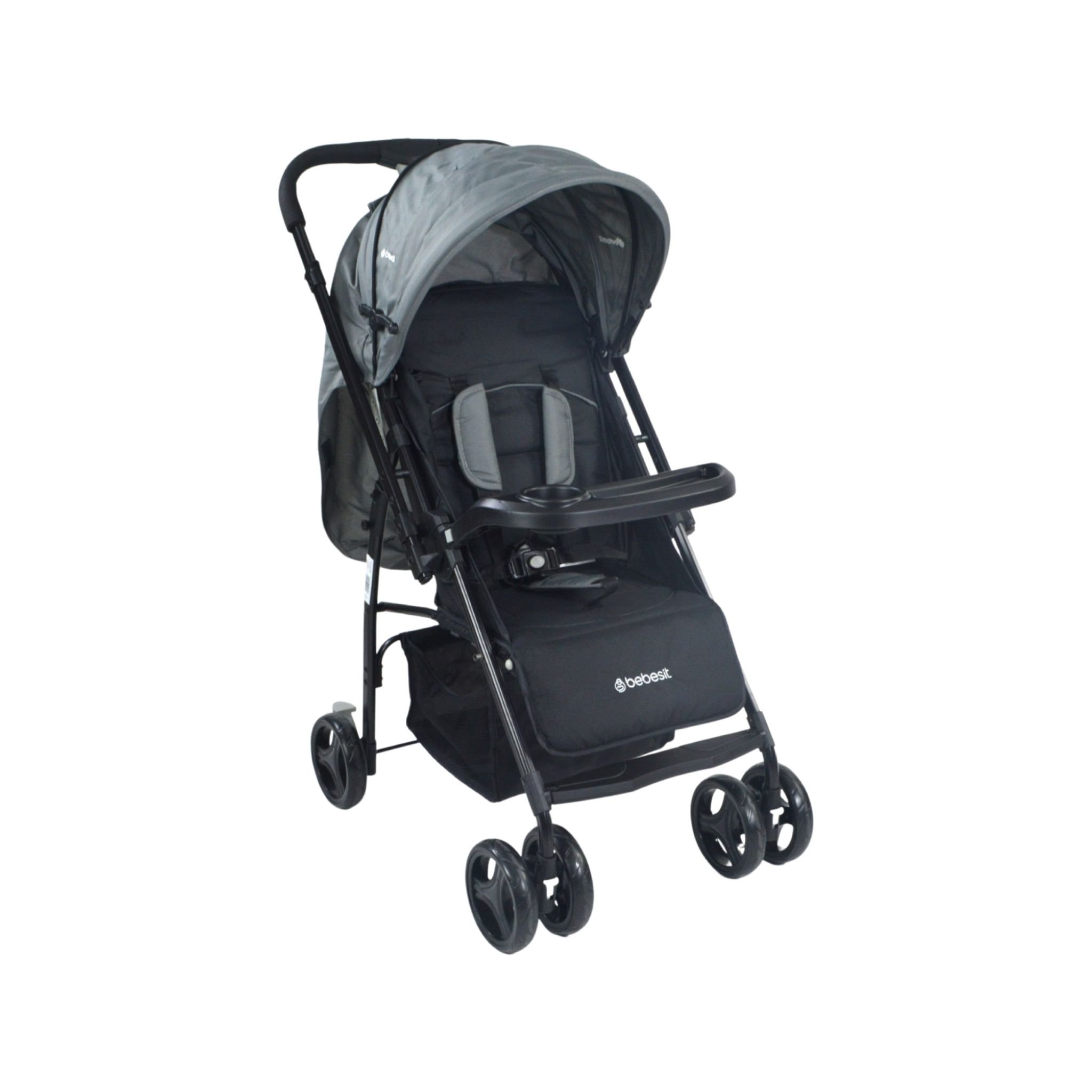 Coche Bebesit Reversible Go Lite Gris