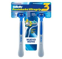 AFEITADORA DESECHABLE GILLETTE PRESTOBARBA ULTRAGRIP3 2 UNIDADES