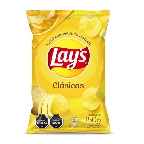 PAPAS LAYS CLASICAS 18X150GR