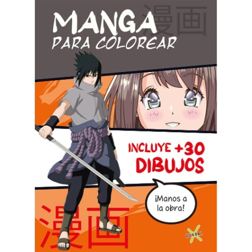 Libro Manga Para Colorear