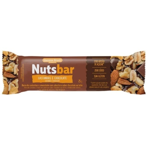 Barra Nutsbar Castañas Y Chocolate 25 G