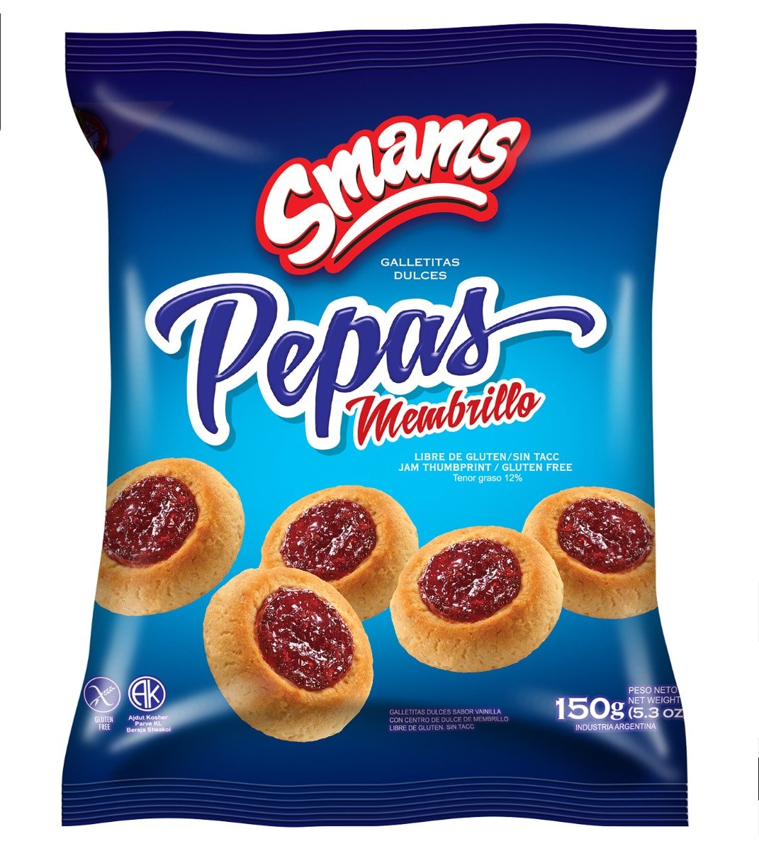 Galletas Smam Pepas Membrillo 150 G