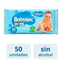 Toallitas Húmedas Babysec Ultra 50 Unidades