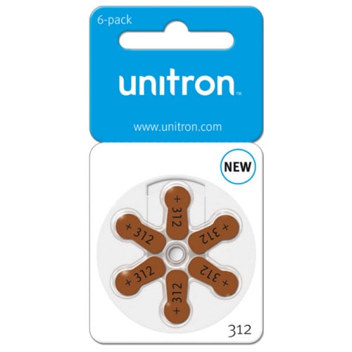 Pilas Unitron Para Audífonos Tipo 312