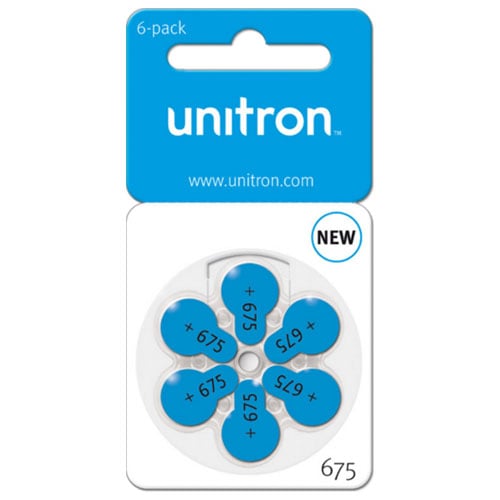 Pilas Unitron Para Audífonos Tipo 675