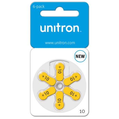 Pilas Unitron Para Audífonos Tipo 10