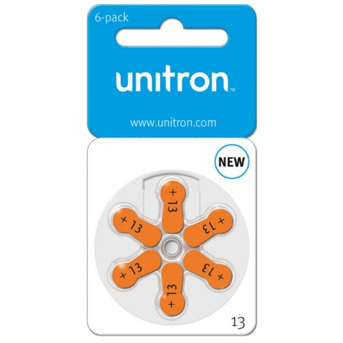 Pilas Unitron Para Audífonos Tipo 13