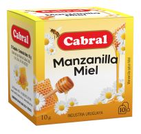 Té Manzanilla Con Miel Cabral 10 Saquitos