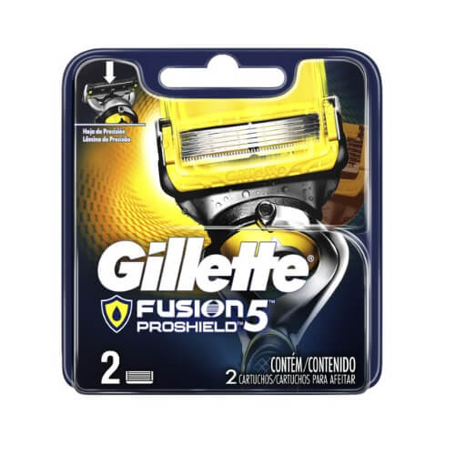 CARTUCHOS PARA AFEITAR GILLETTE FUSION5 PROSHIELD 2 UNIDADES