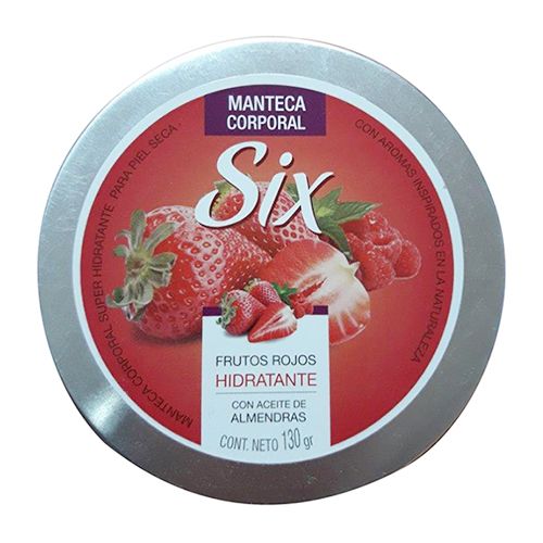 Manteca Corporal Six Frutos Rojos 130 G