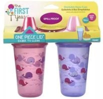 Set Vaso The First Years Animales +9 Meses Niña 2 Unidades