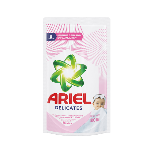 Jabón Líquido Para Ropa Ariel Delicates 800 Ml