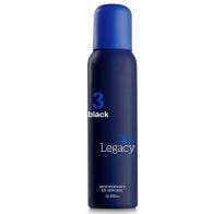 Desodorante En Aerosol Legacy N°3 Negro 150 Ml