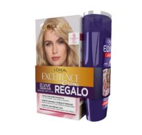 Tinta L'oréal Paris Excellence N°9 Rubio Muy Claro + Shampoo Purple 200 Ml
