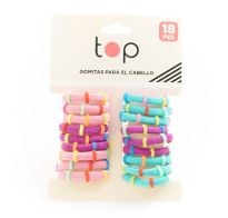 Gomitas Top Para El Cabello Varios Colores 18 Unidades