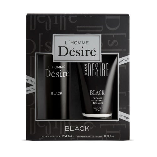 DESODORANTE DESIRE BLACK HOMME + BALSAMO