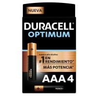 Pilas Duracell Optimum Aaa 4 Unidades