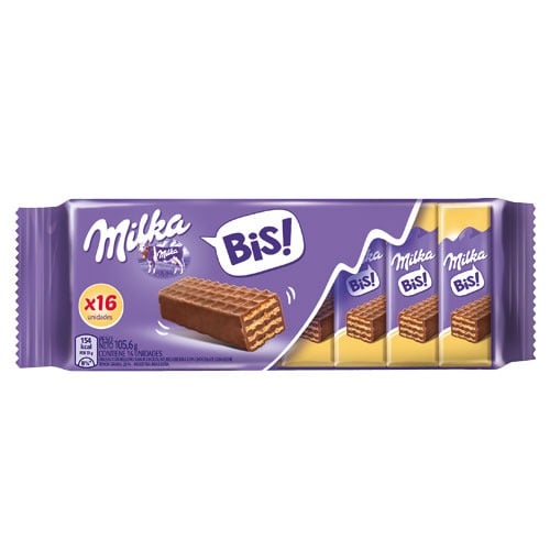 Oblea Bis Milka 16 Unidades