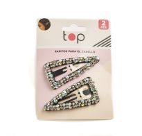 Broches Top Con Brillitos 2 unidades