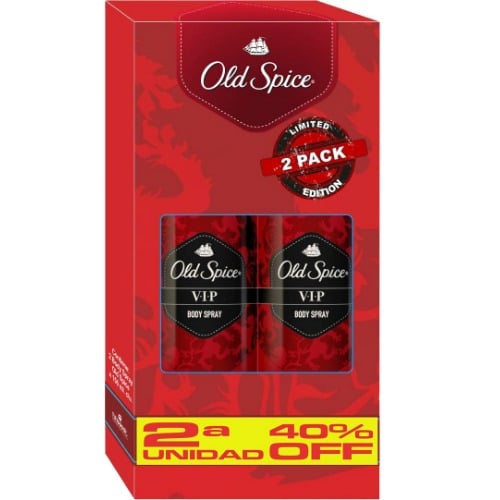 Desodorante En Aerosol Old Spice Vip 150 Ml 2 Unidades