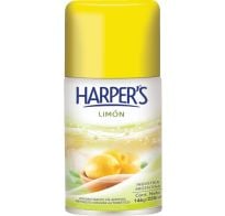 Recarga Perfumador De Ropa Harpers Aerosol Limón 220 Ml