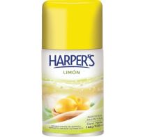 Recarga Perfumador De Ropa Harpers Aerosol Limón 220 Ml